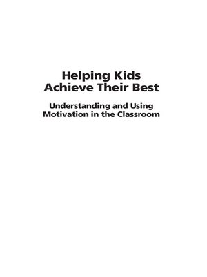 cover image of Helping Kids Achieve Their Best